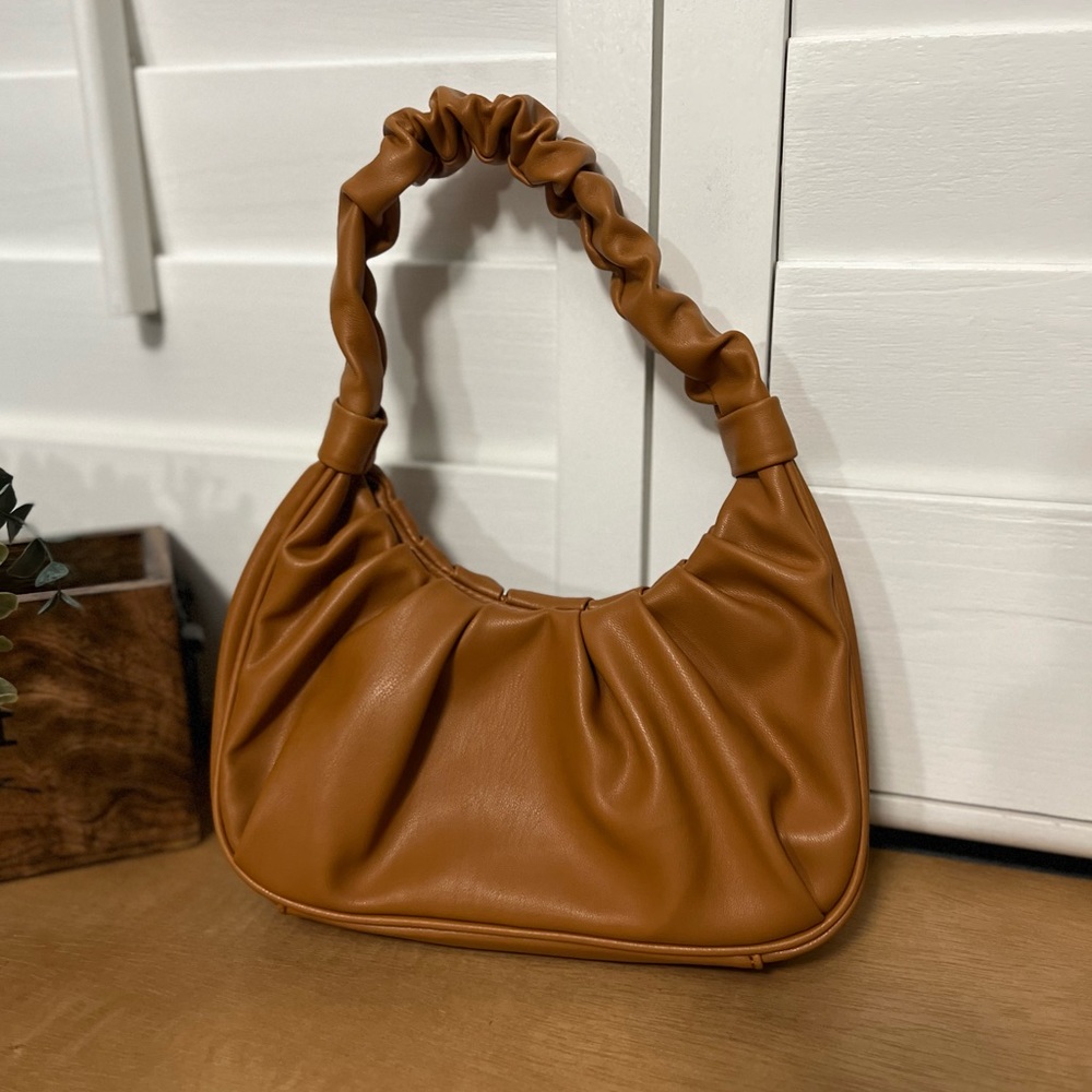 NWOT Olivia & Kate New York Brown Sugar Colored Mini Handbag